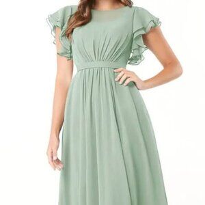 NWT Azazie Daphne Formal Gown in Sand size 14